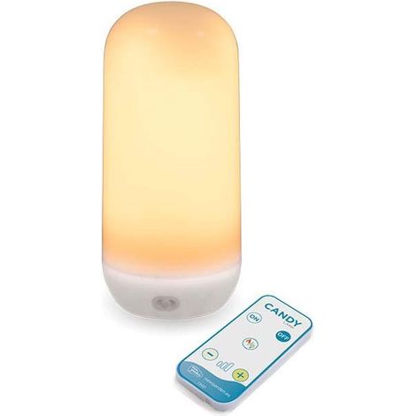 Tragbare Tischleuchte LED Akku Dimmer Fernbedienung IP54 2000 K extra warmes Licht kabellose Tischlampe außen Außenleuchte (1/5)