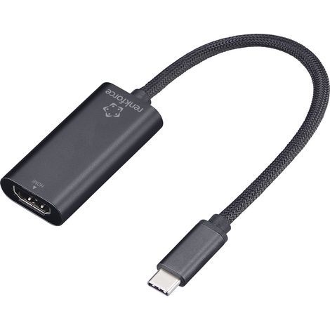 Renkforce RF-6700428 USB-C® / HDMI Adaptateur [1x USB-C® mâle - 1x HDMI femelle] noir 15 cm (1/4)