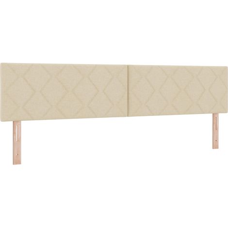 Maison Exclusive - Testiera LED Crema 200 cm Tessuto