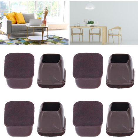 Nouveau modèle 2022, ensemble de 8 pièces : protège-pieds de chaises et de tabourets, silencieux et résistants à l’usure, pour pieds de chaises et de tables. Protection renforcée pour pieds de table. (1/5)