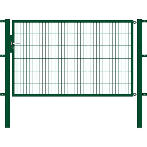 ALBERTS Einzeltor Flexo, fvz.grün Kst.b.RAL 6005, lichte BxH2000x1200, PF80x80/1900mm (1/3)