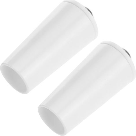 Arrêts de volets 40mm – Butée aveugle en plastique blanc – Kit de 2 pièces pour volets roulants – Dimensions 22x22x40mm – (1/5)