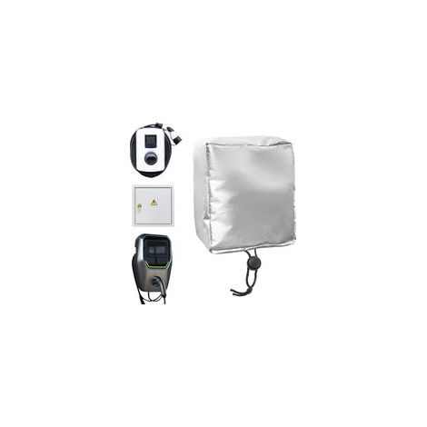 Protection Météo Wallbox 40x32x20cm - Toit Étanche en Tissu Oxford pour Station de Charge Voiture Électrique, Résistant à la Pluie et à la Poussière