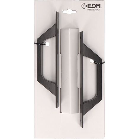 Blister de asas placa recta 6804 aluminio negro edm (1/3)