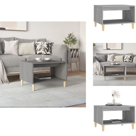 Couchtisch Grau Sonoma 60x50x40 cm Holzwerkstoff - Couchtisch - Wohnzimmerschrank - Sideboard - Grau Sonoma - Holzwerkstoff (1/5)