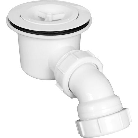 ELEGANT 90mm Shower Waste Trap, Fast Flow and Easy Clean Shower Enclosure Waste Tray