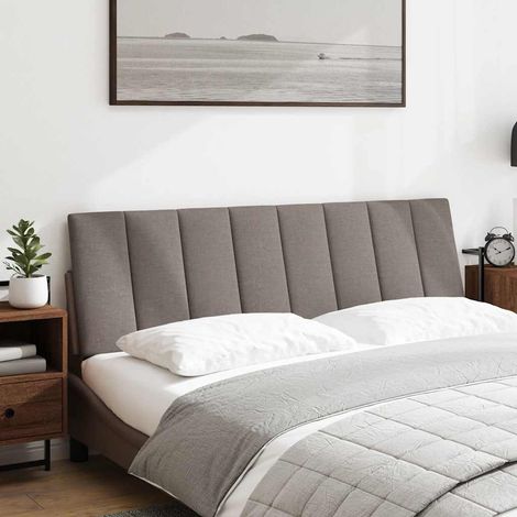 Coussin de tête de lit Hanko taupe 160 cm tissu CFW70484 (1/5)