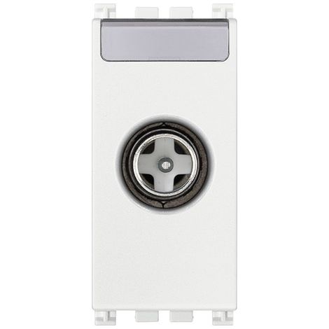 Presa TV-RD-SAT diretta compatibile Vimar bianco 19300.01.B