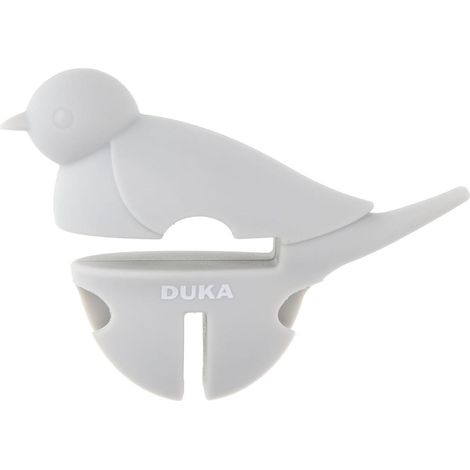 Soporte para cucharas de olla colgante de silicona gris Fiffig Duka (1/5)