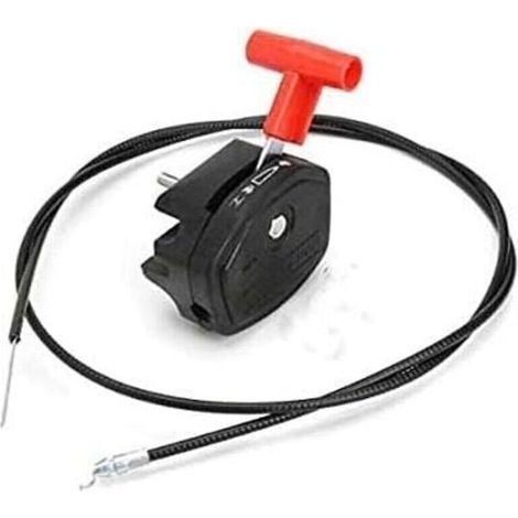 Cble d\'acclrateur et levier de dmarrage universel 142, 56 pouces, pour tondeuses gazon (1/4)