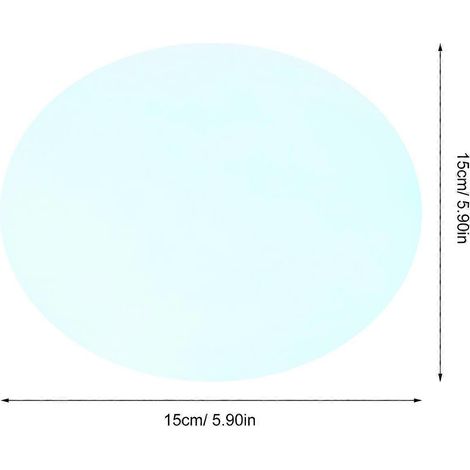 Lot de 5 filtres de lumière - Film transparent coloré 15 cm (5,89 pouces) - Feuilles adhésives rondes en plastique multicolores pour ampoules, spots et projecteurs (1/3)
