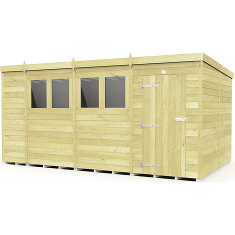 14 x 8 Pent Shed