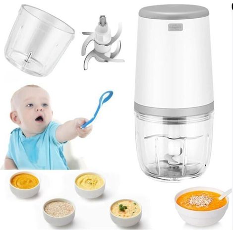Mini frullatori per bambini, mini robot da cucina, frullatore per bambini da 300 ml, mini tritatutto elettrico (1/4)