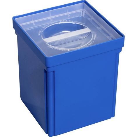 Allit EuroPlus Insert L 130/3 blau Boîte (l x H x P) 108 x 130 x 108 mm Nombre de compartiments: 1 C (1/5)