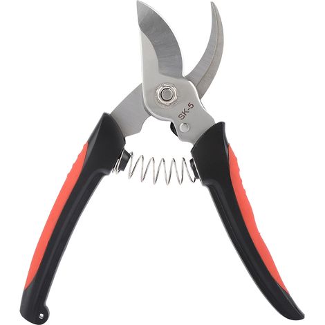 Sécateur de jardin, ciseaux à fleurs, outils de coupe pour branches d'arbres, sécateur (noir)