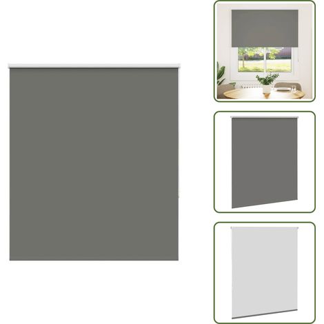 Verdunkelungsrollo Grau 135x175cm Stoffbreite 131,6cm Polyester - Verdunkelungsrollo - Verdunkelungsrollos - Rollo - Verdunklungsrollo (1/5)