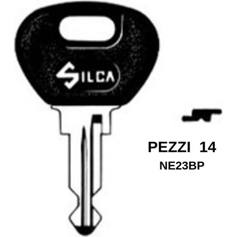 Chiave silca per auto testa gommata ne23bp pz 14