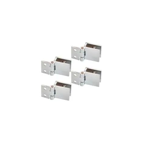 4 pièces Clip de porte en verre charnière, Charnière pour Porte en Verre de Meuble de Cuisine, Vitrine, Douche, Support en Acier Inoxydable pour Porte de Placard Angle Ouverture (1/3)