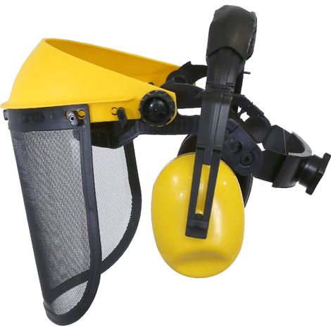 Visière protection + oreillettes anti-bruit (1/3)