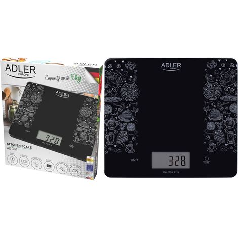 BÁSCULA DE COCINA ELECTRÓNICA HASTA 10kg, PRECISIÓN 1g ADLER AD3171 (1/5)