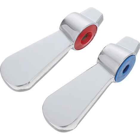 2 Pièces Poignée de Robinet pour Buanderie Rouge (1/5)