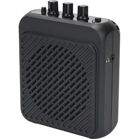 E-Gitarrenverstärker mit Bluetooth-Lautsprecher, Mini-Design für Hüftgurt, 2 Modi (Clean/Overdrive), 3 W, wiederaufladbar, inklusive Kopfhörer für leises Üben (1/5)