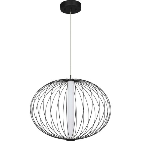Lampada a sospensione Treviso Ø40 nera LED 18W Light Prestige