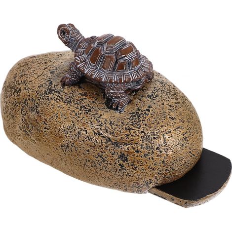 Cache-clés Rangement Secret Extérieur Forme Tortue en Résine Apparence Réaliste pour Clés Résistant aux Dommages, pour Jardin ou Patio