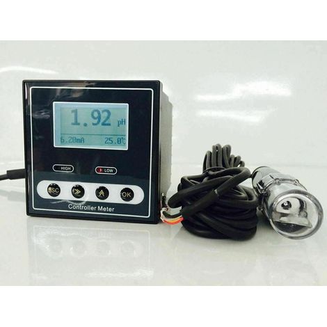 220V industrial pH controller with digital alarm and 5m electrode (1/5)