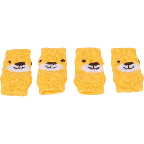 Lot de 4 coudières pour chien, motif ours, protection des articulations, résistantes à la saleté, taille XL (1/5)
