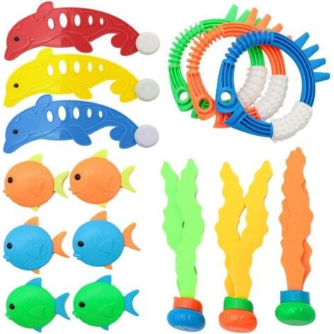 Tauchspielzeug, Tauchausrüstungsset, 15-teilig, Tauchspielzeug für Kinder, Schwimmbad-Tauchspielzeug, Sommer-Poolspielzeug, Tauchspielzeug für Kinder (1/4)