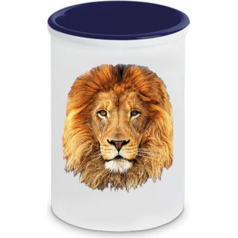Pot à stylos en céramique Lion