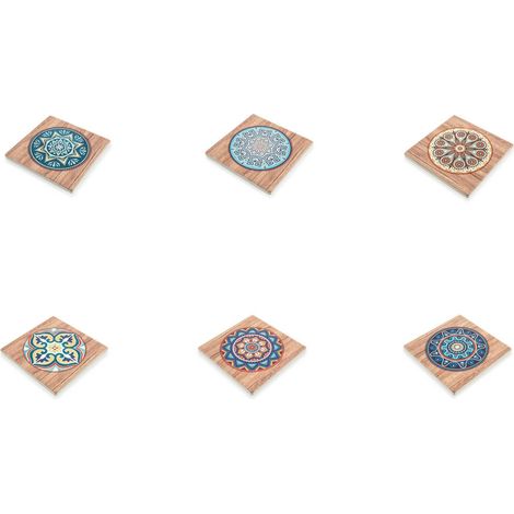 MAIOLICA MATTONELLINA QUADRATA 6 COLORI ASSORTITI