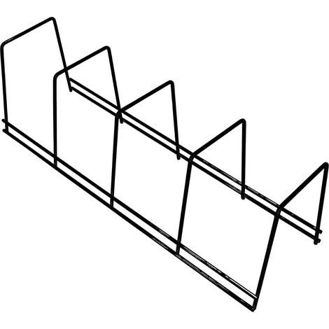 Teller- und Pfannenständer mit 4 Fächern, 12 x 38,5 x 11,5 cm, 7house