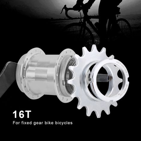 Robuste Stahl-Ritzel für Singlespeed-Fahrräder mit Starrgang (16 Zähne) (1/5)