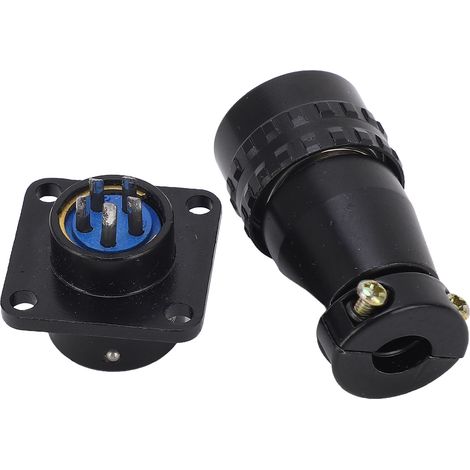 Prise aviation 5 broches mâle/femelle, connecteur à contacts en laiton, alimentation 400 V CA (1/5)