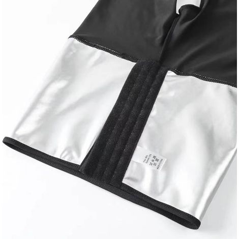 Saunashorts für Damen, hochgeschnittene Yogashorts, schnelltrocknend und atmungsaktiv, ideal für Fitness und Laufen, Größe M (1/5)