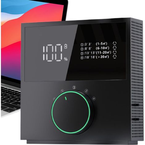 Purificateur d'air - Vitesse de ventilation intelligente, recharge USB, purificateur d'air intelligent adapté aux chambres, bureaux, spas, hôtels etc. (1/5)