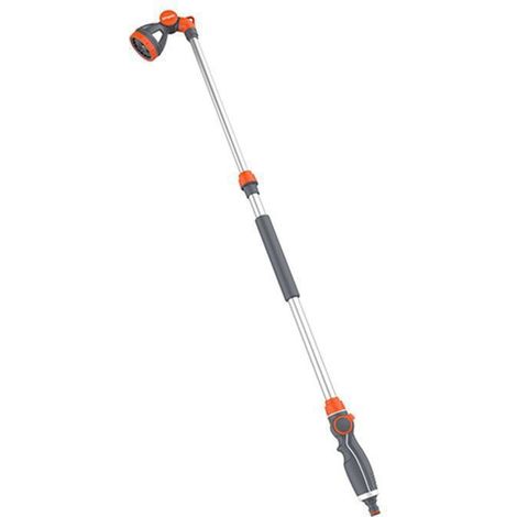 SPIDO - Lance d’Arrosage Télescopique - Longueur 95 à 140 cm - Pomme Orientable 8 Jets - Arrosage au Sol et en Hauteur