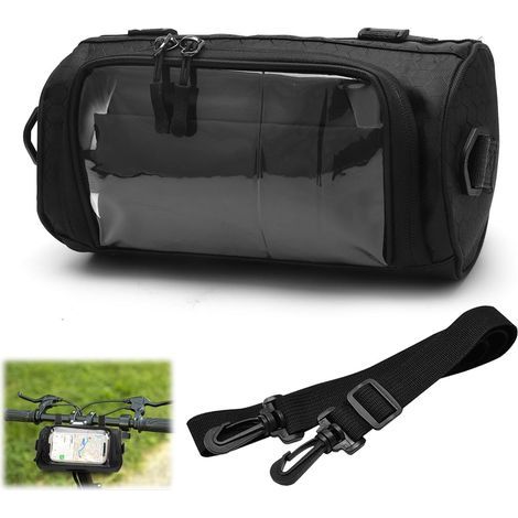 Wasserdichte Lenkertasche für Fahrräder, Lenkertasche mit Touchscreen und abnehmbarem Gurt, Lenkertasche für E-Bikes, Lenkertasche für alle Fahrräder – 3 l (1/5)