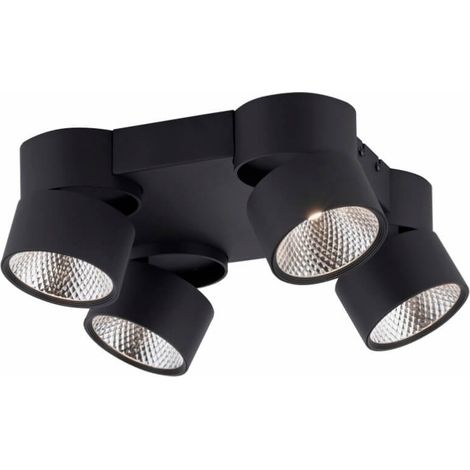 Plafonnier Pure Nola 4 lumières noir - 6454-18