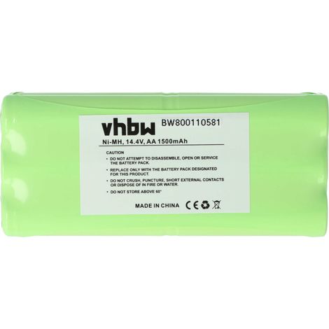 vhbw Akku kompatibel mit Dirt Devil Spider 2.0 M612 Staubsauger (1500 mAh, 14,4 V, NiMH)