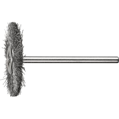 PFERD TOOLS Miniatur- Rundbürste RBU Ø32x2 mm Schaft-Ø3 mm Edelstahl-Draht-Ø0,10 10 Stk