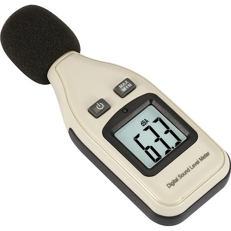 Sonomètre Décibelmètre Compact Portable Ecran LCD - Outil pour mesurer le niveau de nuisance sonore de