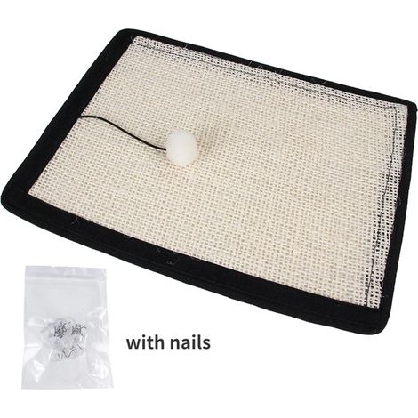 Crochet boucle chat grattoir sisal tapis chaton protection anti-rayures housse de coussin pour pied de table canapé anti-morsure prévenir les rayures chat jouet avec clou