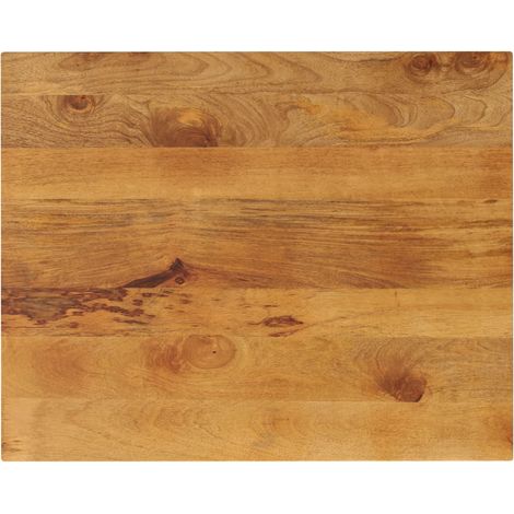 Dessus de table-Plateau de table de remplacement 100x80x2,5cm rectangulaire bois massif manguier (1/5)