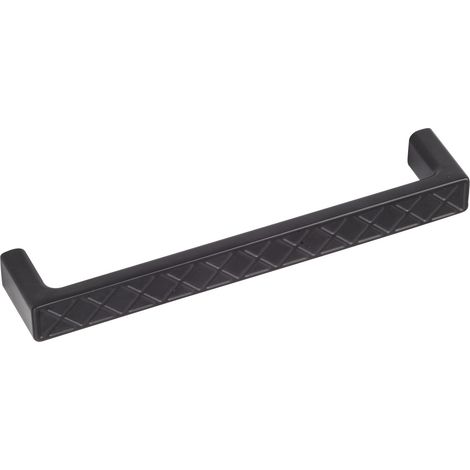 Furnipart Möbelgriff Wafer LA160 - Griff für Möbel quadratisch - Beschläge Antik, Zinkdruckguss schwarz matt (1/5)