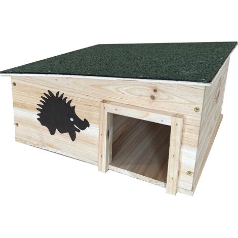 Wooden Hedgehog House & Hibernation Shelter with 2 Chambers (1/5)