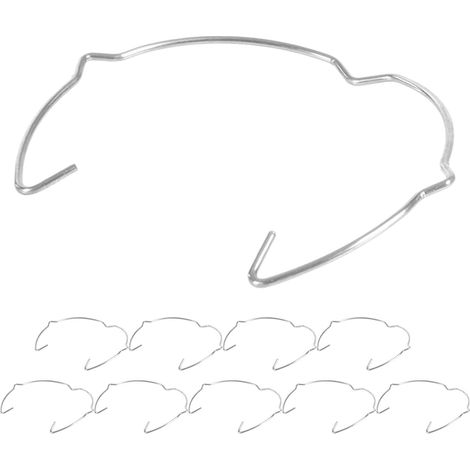 Anneaux De Retenue Pour Lampes Spots 10pièces En Fer Argent Pour Éclairage Dans Espaces Résidentiels Avec Clips Stables Et Design Moderne (1/5)