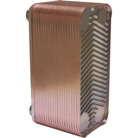 Échangeur de chaleur à plaques brasées Échangeur de chaleur brasé 10 plaques bv018/010 att.3/4"